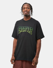 Creature Logo Outline T-Shirt - Black