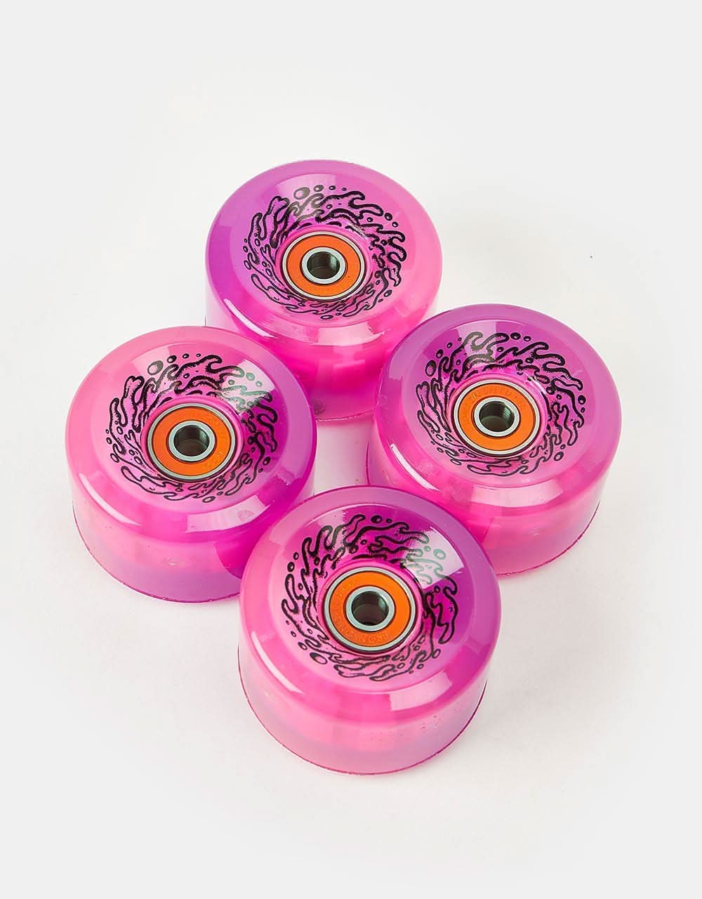 Slime Balls OG Slime Light Ups 78a Trans Skateboard Wheels - 60mm