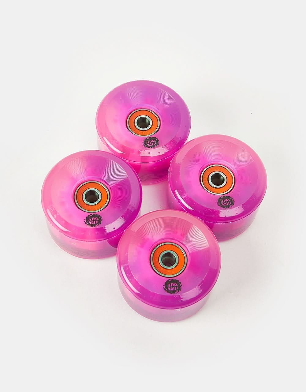 Slime Balls OG Slime Light Ups 78a Trans Skateboard Wheels - 60mm