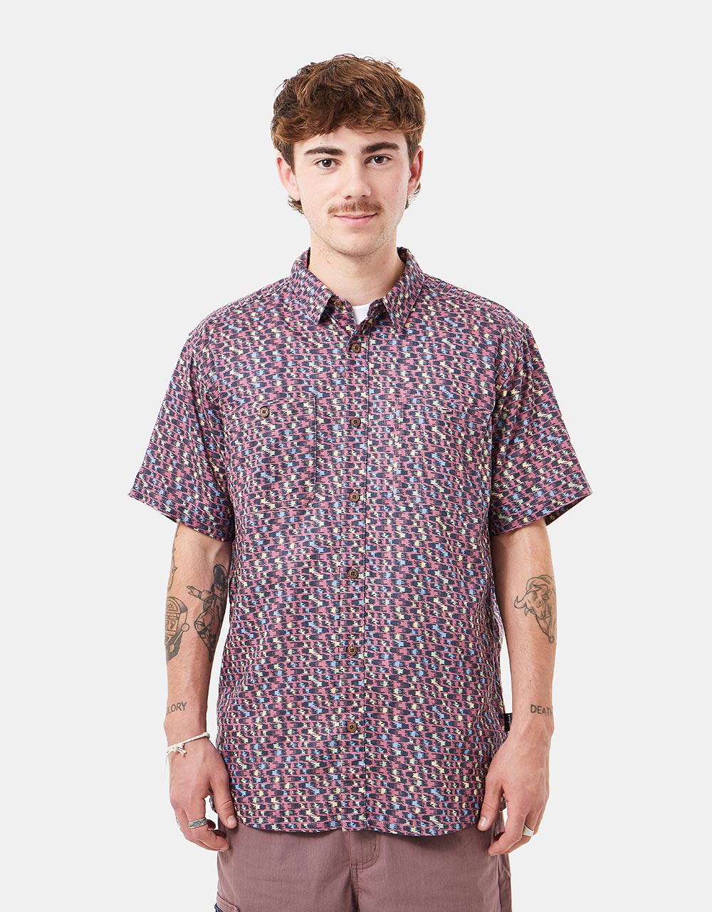 Patagonia Back Step S/S Shirt - Intertwined Hands/Evening Mauve