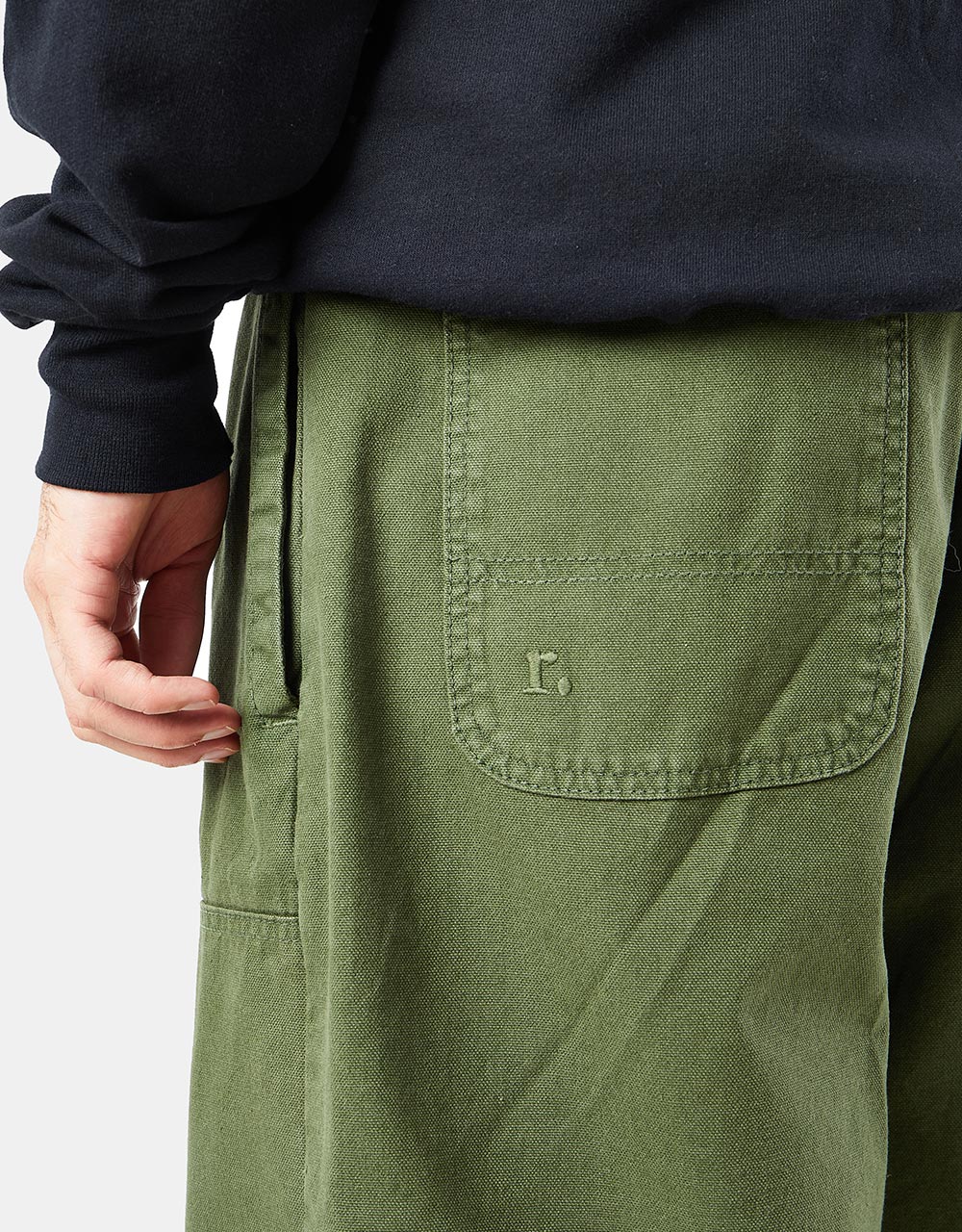 Route One Double Knee Heavyweight Canvas Pants - Olive