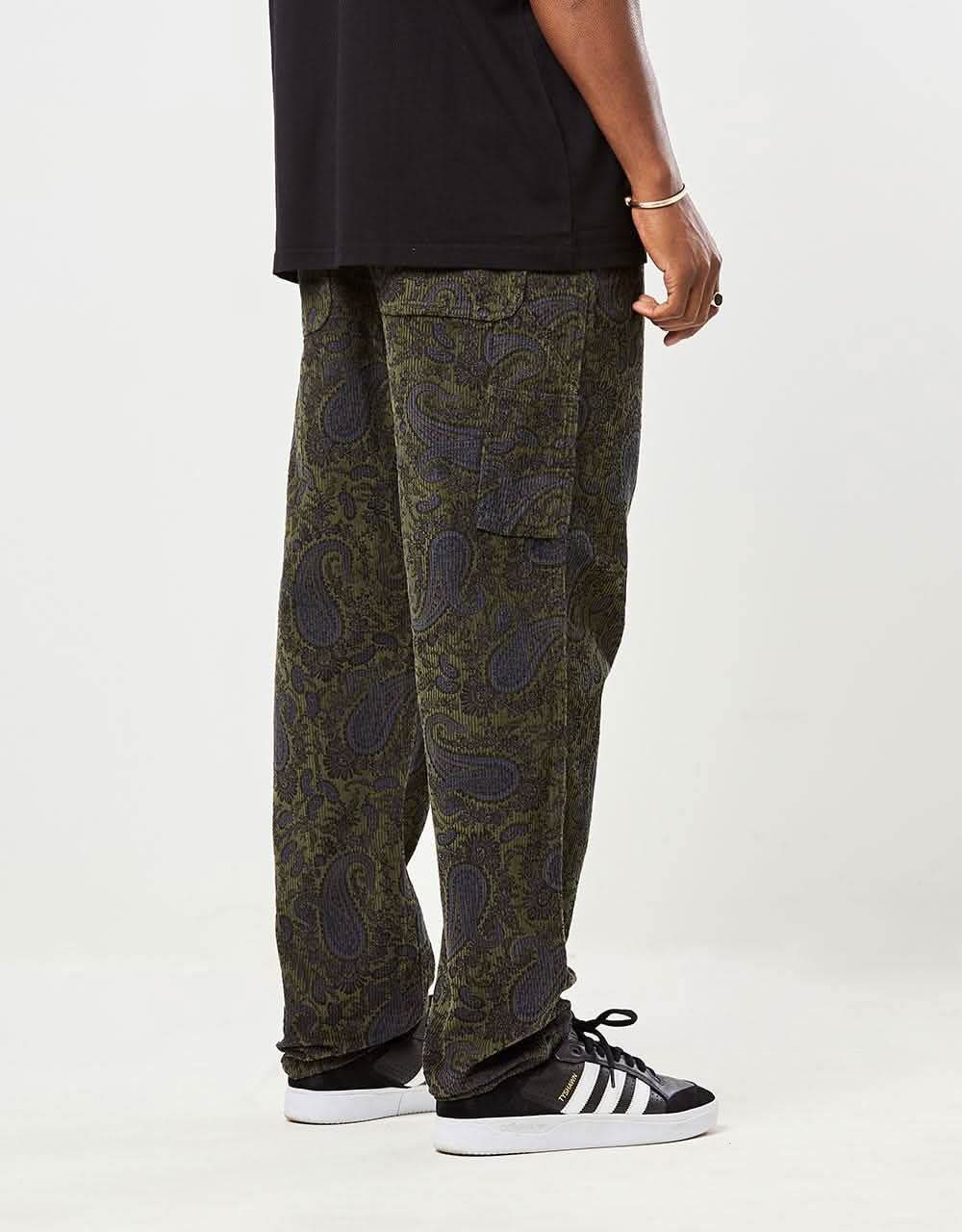 Carhartt WIP Flint Pant - Paisley Print/Plant (Rinsed)
