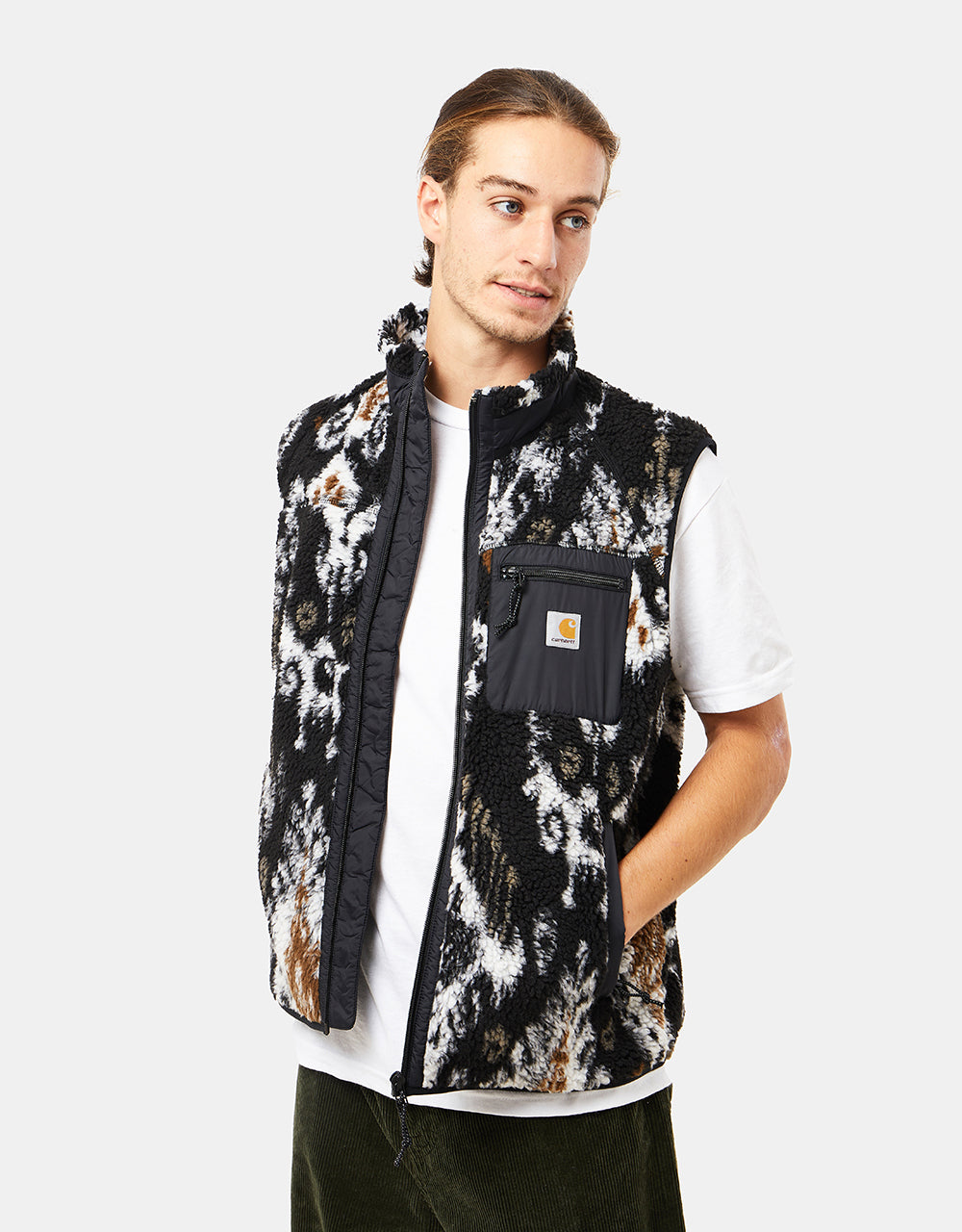 Carhartt WIP Prentis Vest Liner - Baru Jacquard/Black/Black