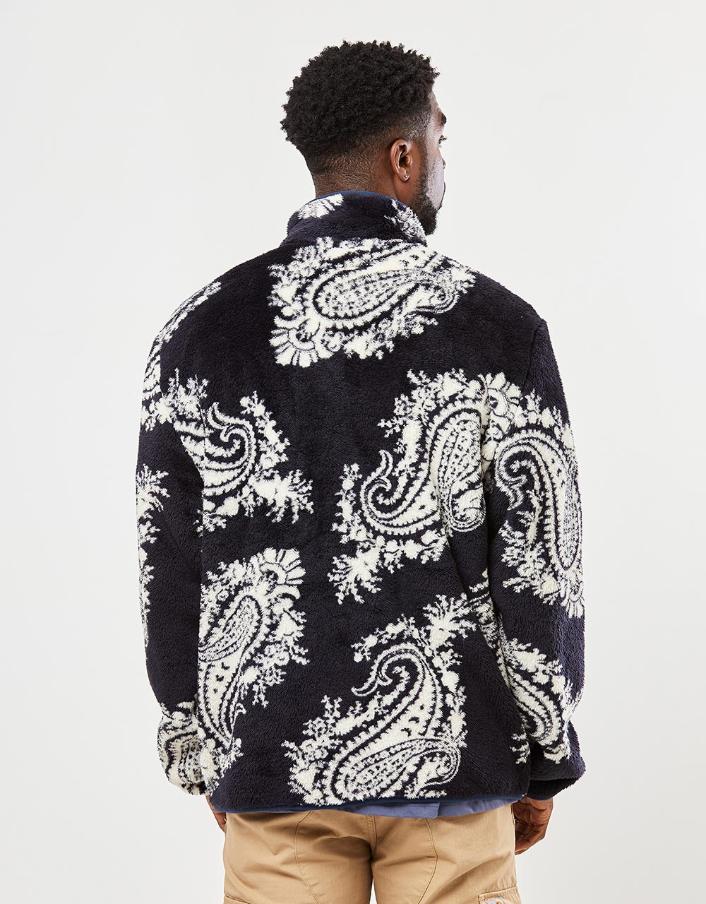 Carhartt WIP Jebson Sweat Jacket - Paisley Big Print/Black/Squid
