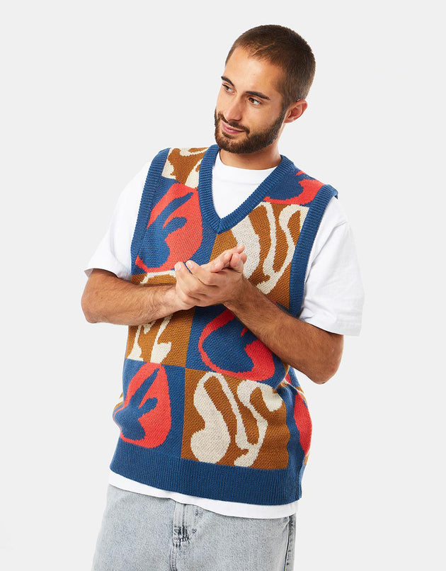 Route One Soul Knitted Vest - Multi