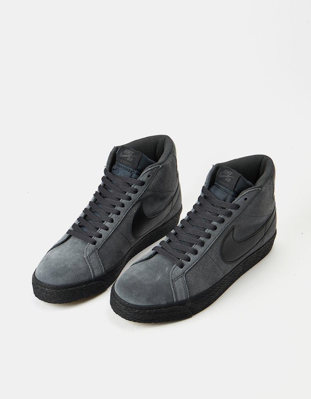 Nike SB Zoom Blazer Mid Skate Shoes - Anthracite/Black-Anthracite-Black-Gum Lt Brown