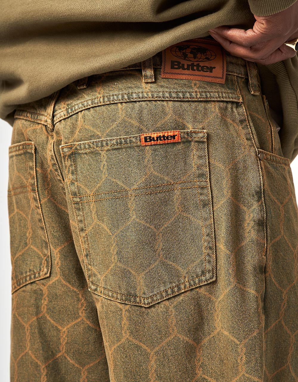 Butter Goods Chain Link Denim Jean - Washed Brown