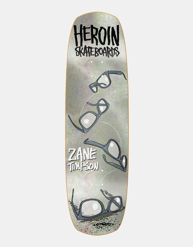 Heroin Zane Timpson Glasses Holo Foil Skateboard Deck - 9"