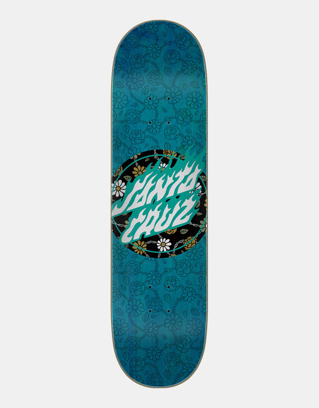 Santa Cruz Floral Flame Dot Skateboard Deck - 8.25"