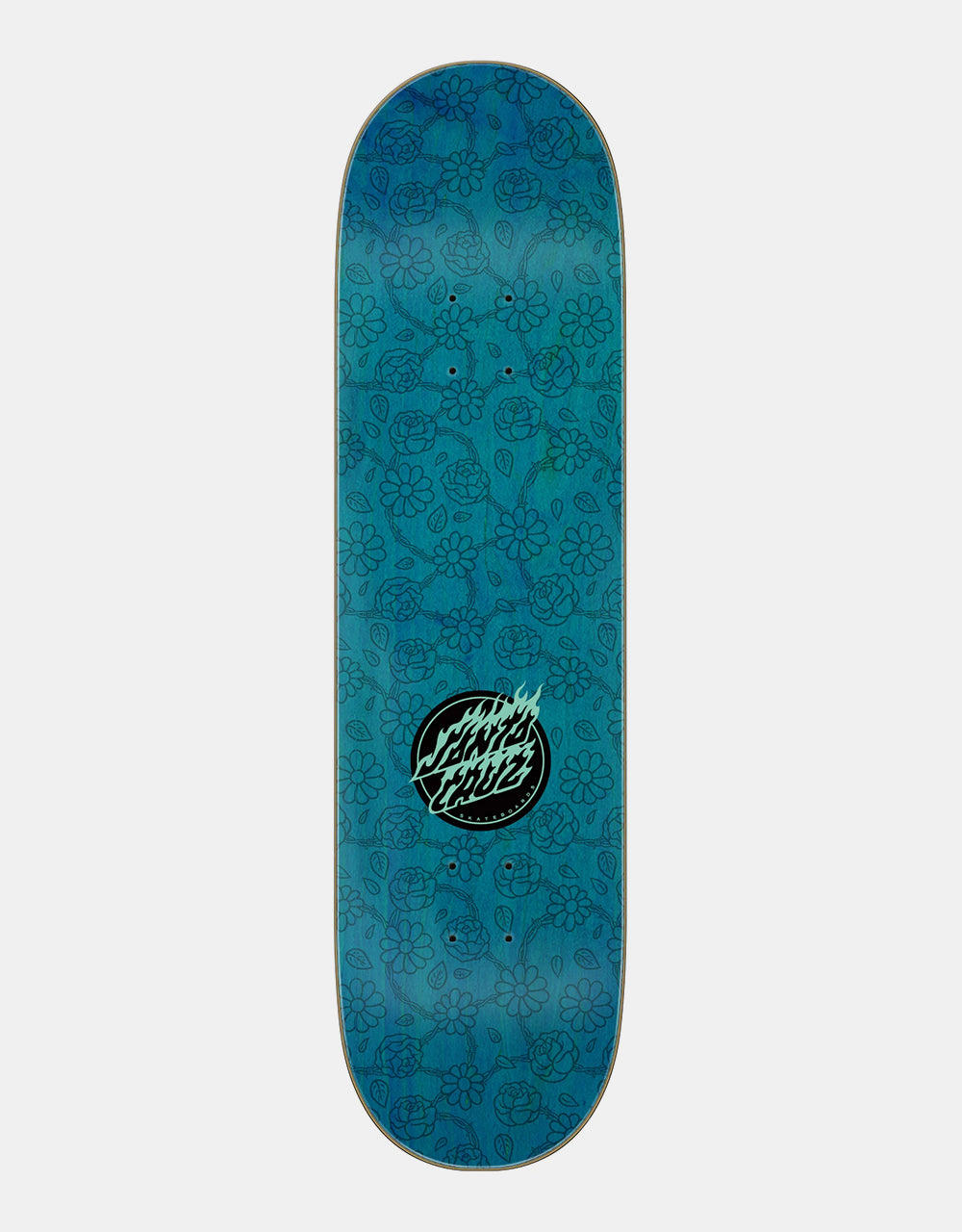 Santa Cruz Floral Flame Dot Skateboard Deck - 8.25"