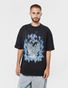 April Vintage Skull T-Shirt - Black