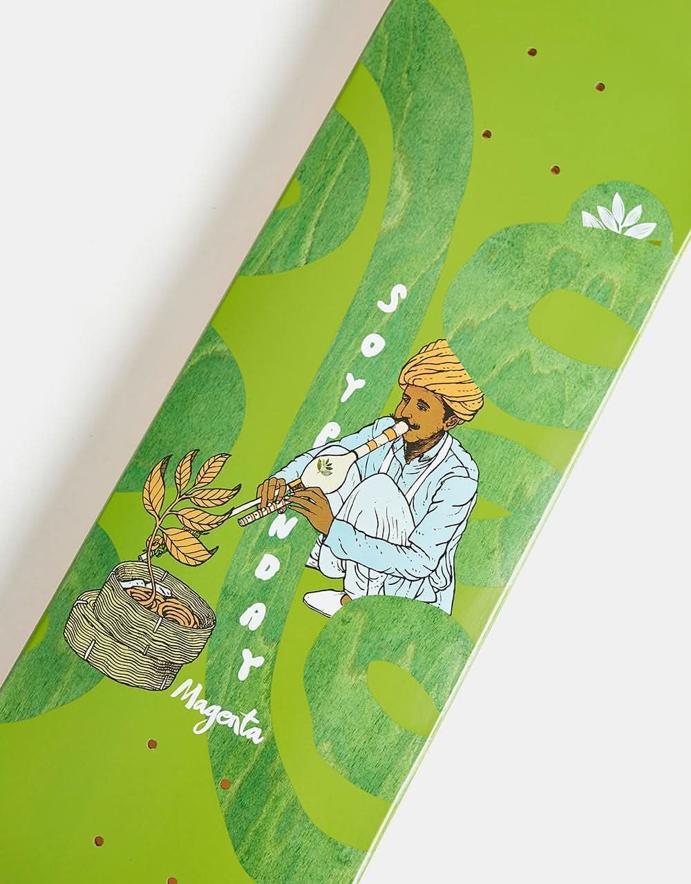 Magenta Soy Sacred Snake Skateboard Deck - 8.125"