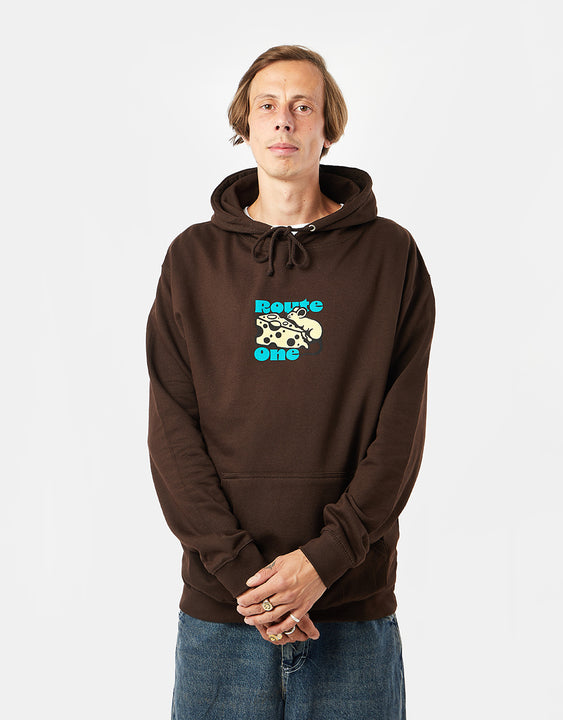 Route One Cheese Pullover Hoodie - Hot Chocolate