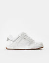 DVS Enduro 125 Skate Shoes - White/Gum Leather