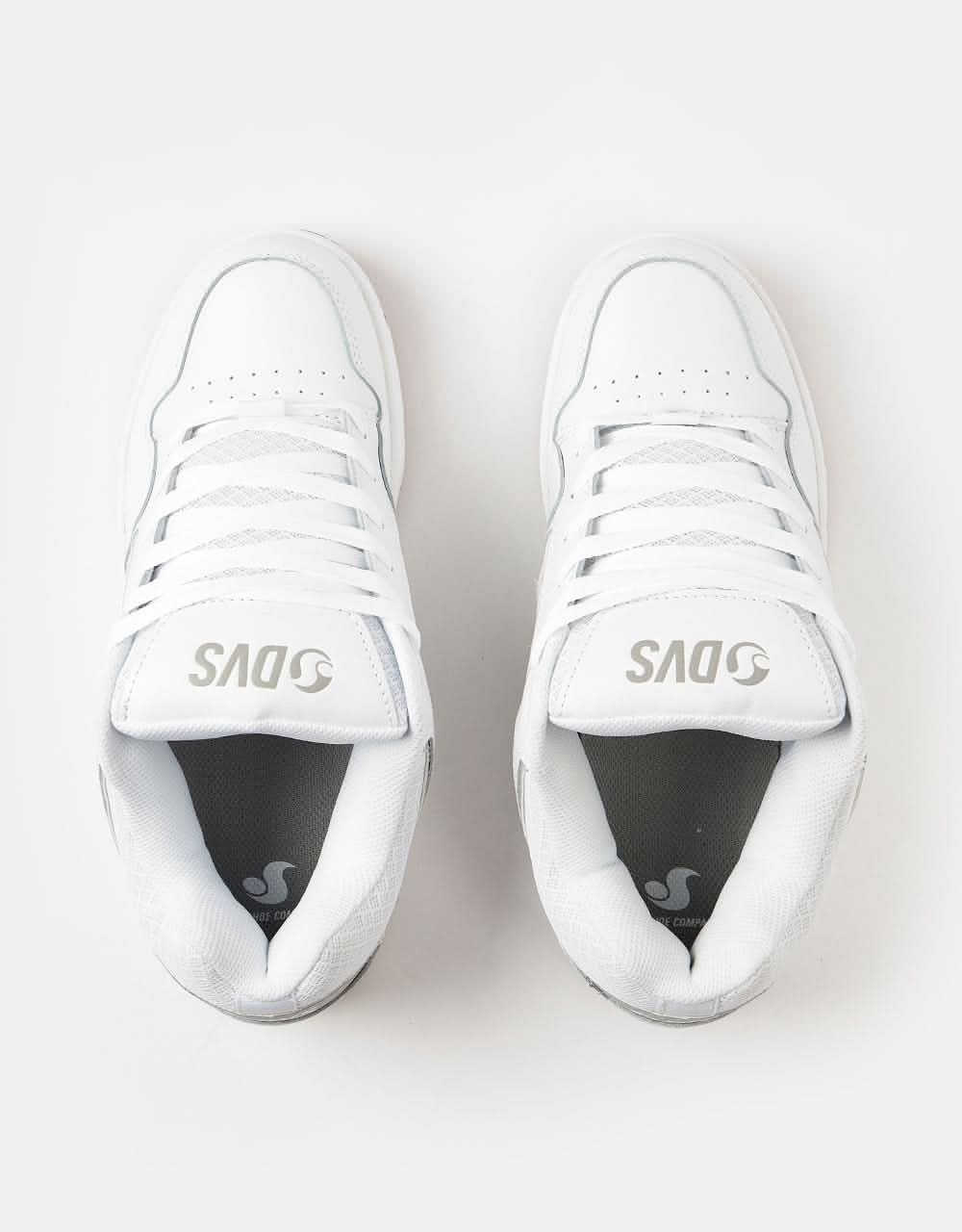 DVS Enduro 125 Skate Shoes - White/Gum Leather