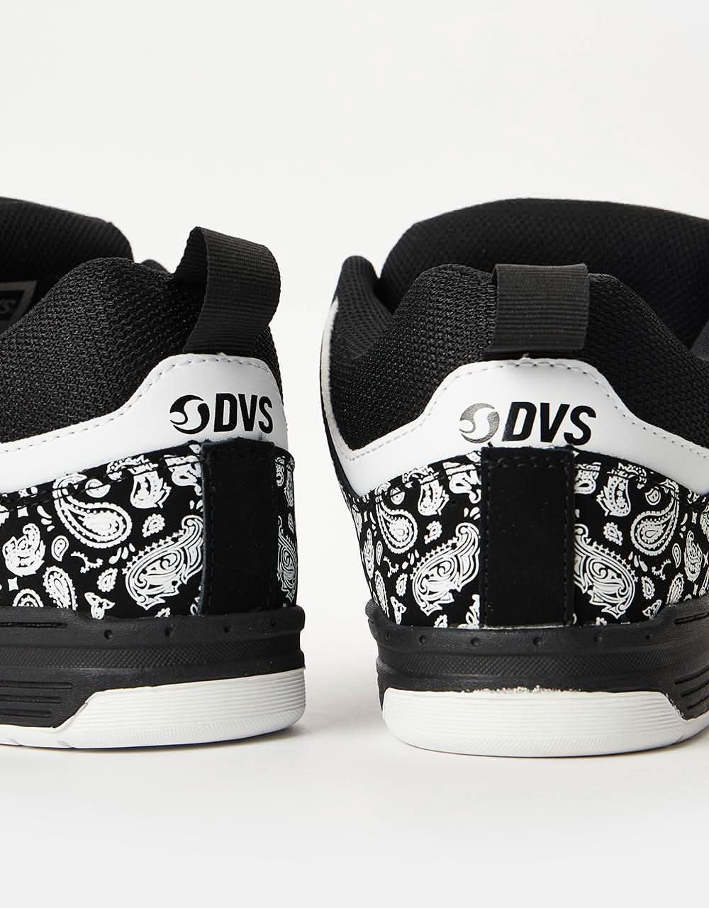 DVS Gambol Skate Shoes - Black/White/PU Nubuck
