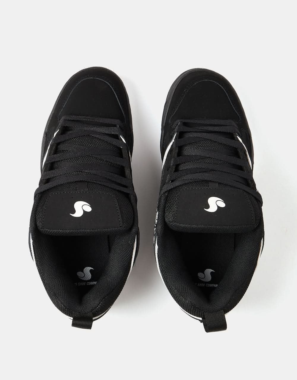 DVS Gambol Skate Shoes - Black/White/PU Nubuck