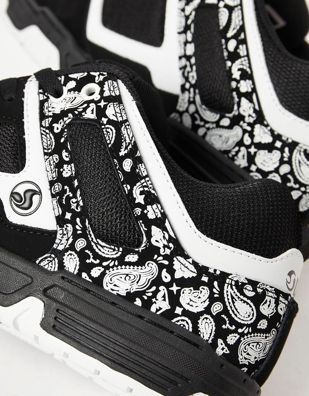 DVS Gambol Skate Shoes - Black/White/PU Nubuck