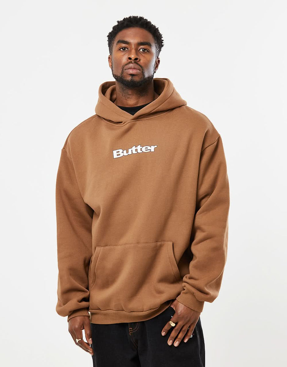 【BUTTER GOODS】 Sight And Sound Pullover Hood / Brown Basic Pullover Hood, Brown – Butter Goods