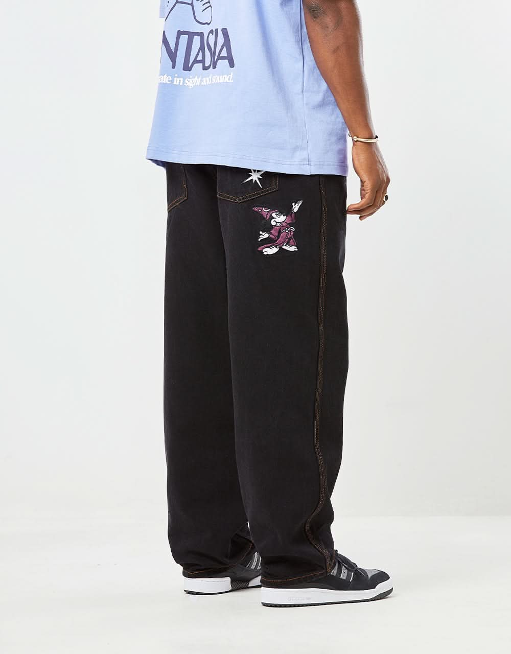 Butter Goods x Disney Fantasia Baggy Denim Jeans - Washed Black