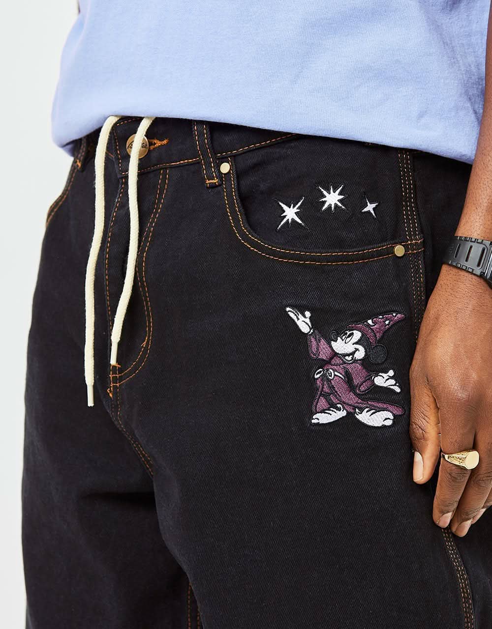 Butter Goods x Disney Fantasia Baggy Denim Jeans - Washed Black