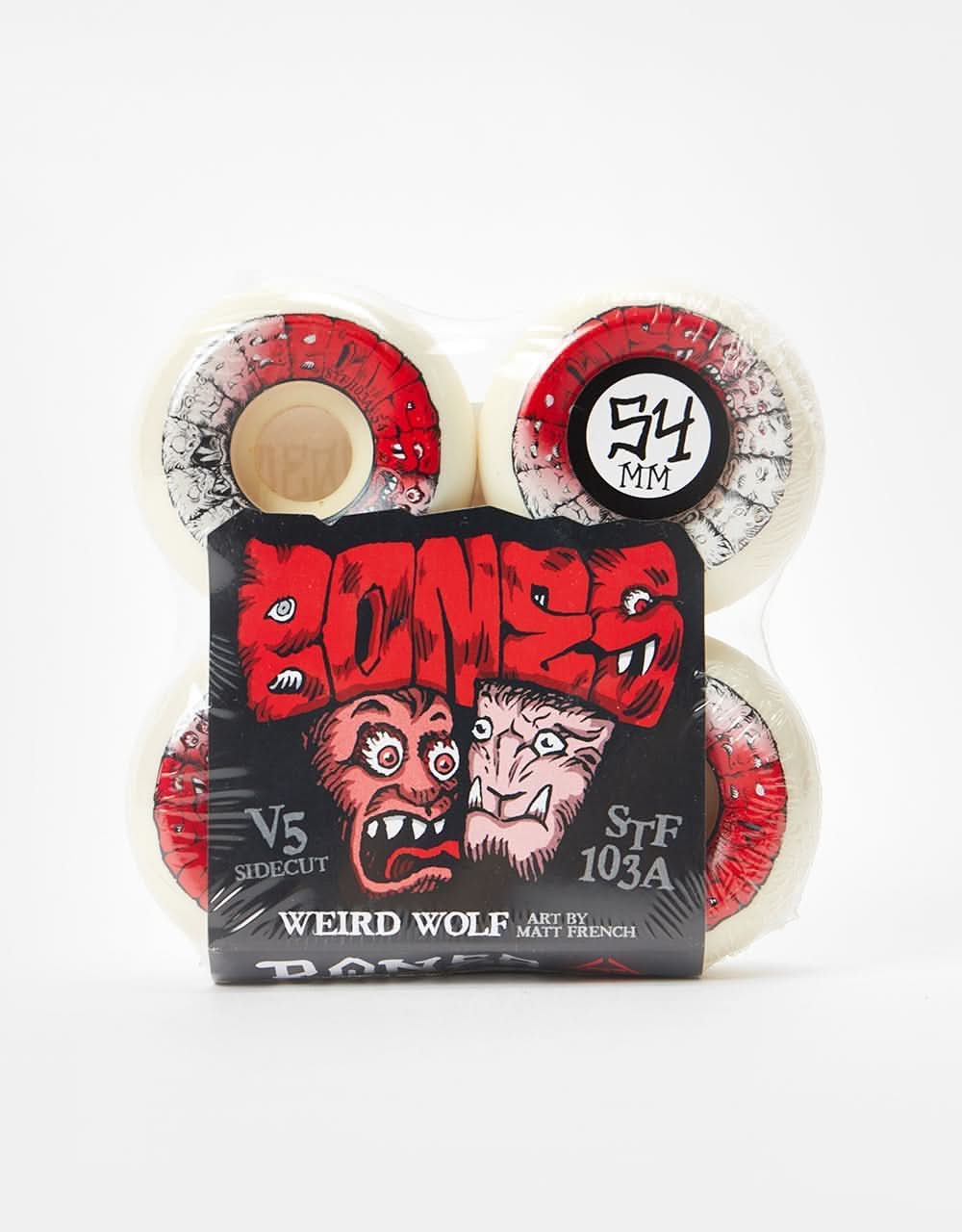 Bones Weird Wolf STF V5 Sidecut 103a Skateboard Wheels