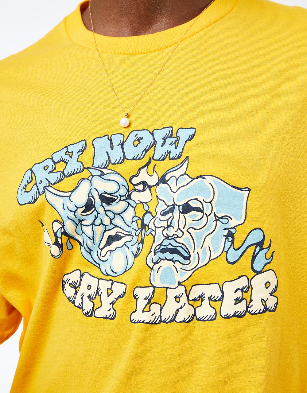 Playdude Cry Now T-Shirt - Gold