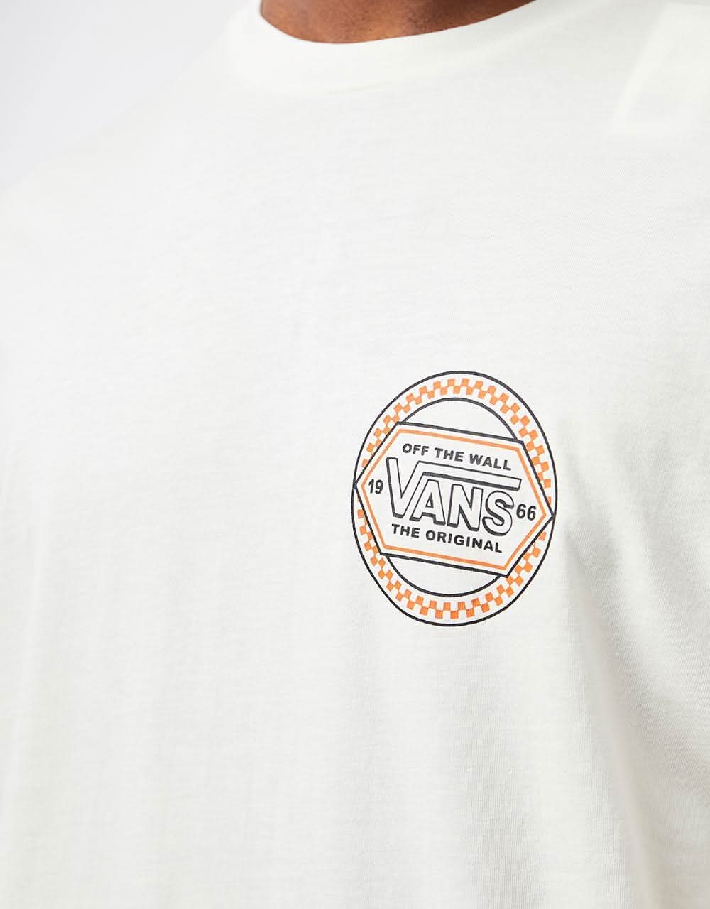 Vans Circle Checker Drop V T-Shirt - Marshmallow