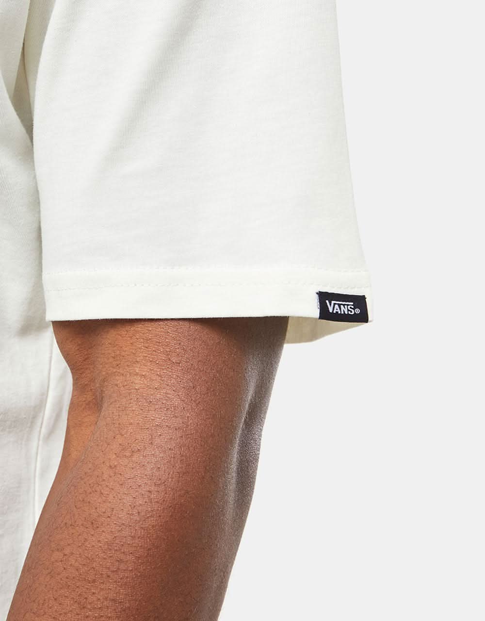 Vans Circle Checker Drop V T-Shirt - Marshmallow