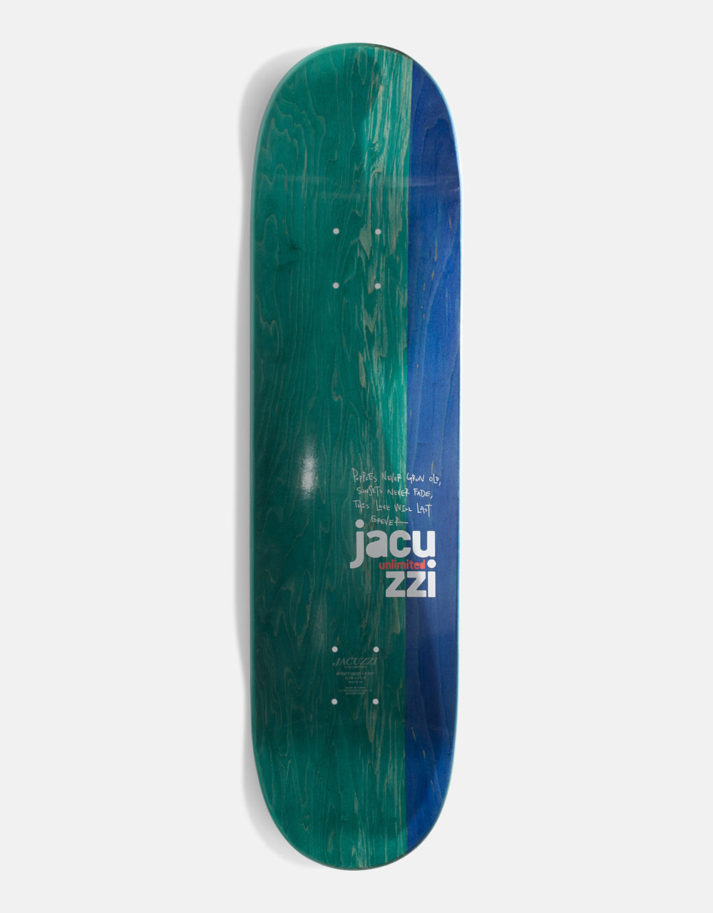 Jacuzzi Unlimited Fetch EX7 Skateboard Deck - 8.25"
