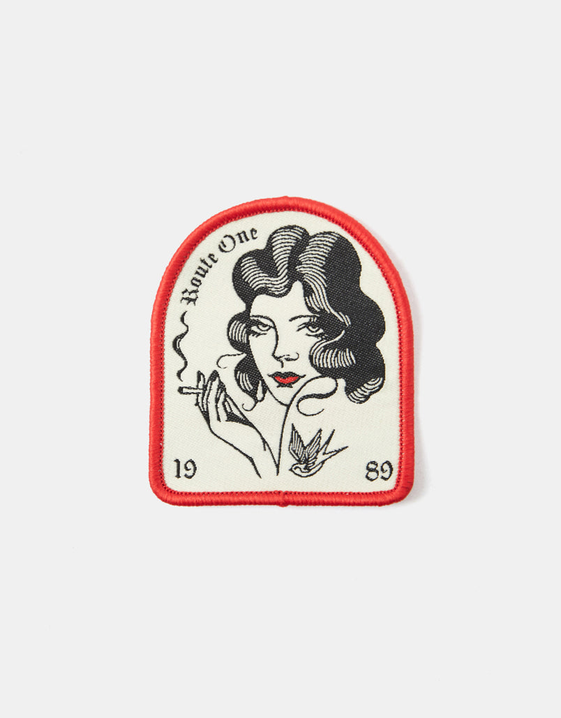 Route One Traditional Woven Patch - Ivory