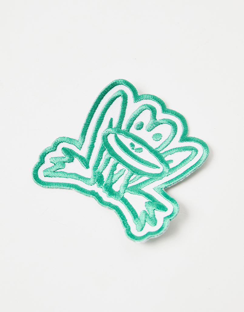 Route One Croak Embroidered Patch - Green