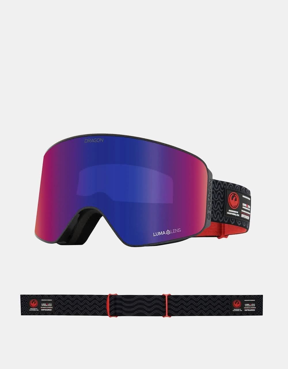 Dragon NFX Mag OTG Snowboard Goggles - Obsidian/LUMALENS® Solace IR