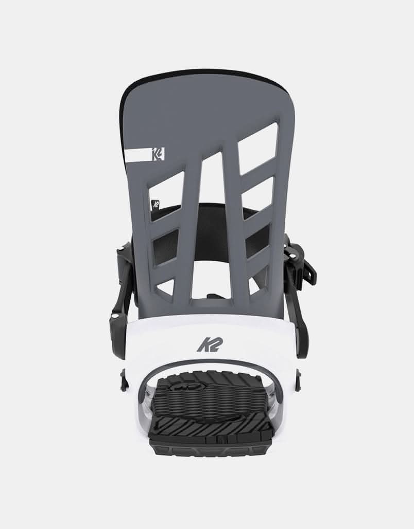 K2 Indy 2024 Snowboard Bindings - Grey/White