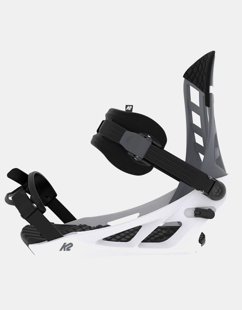 K2 Indy 2024 Snowboard Bindings - Grey/White