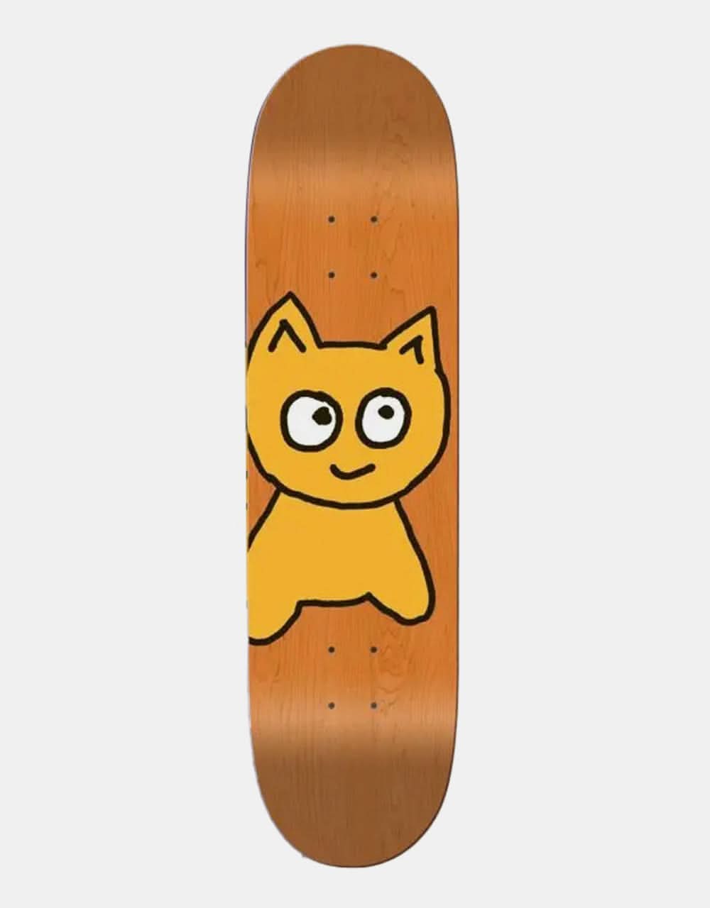 Meow Big Cat Woodstain Org Skateboard Deck - 8.5"