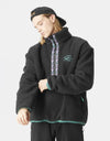 Picture Gamvik 1/4 Zip Fleece - Black/Bayberry