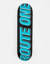 Route One Offset Athletic Logo Skateboard Deck