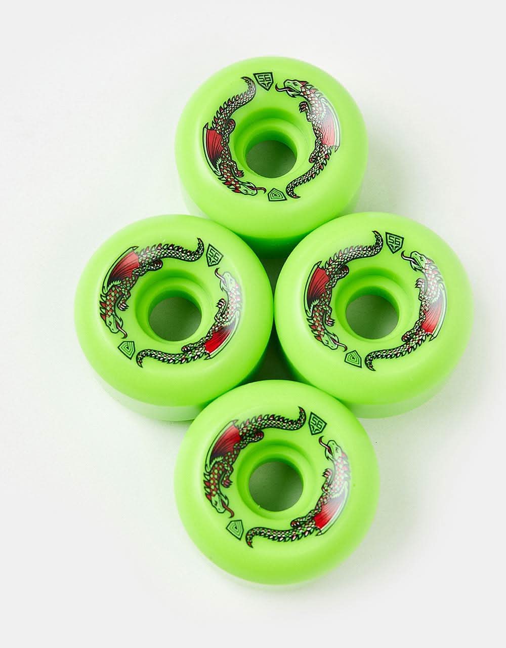 Powell Peralta Dragon Formula 93a Green Skateboard Wheels - 53mm x 33mm
