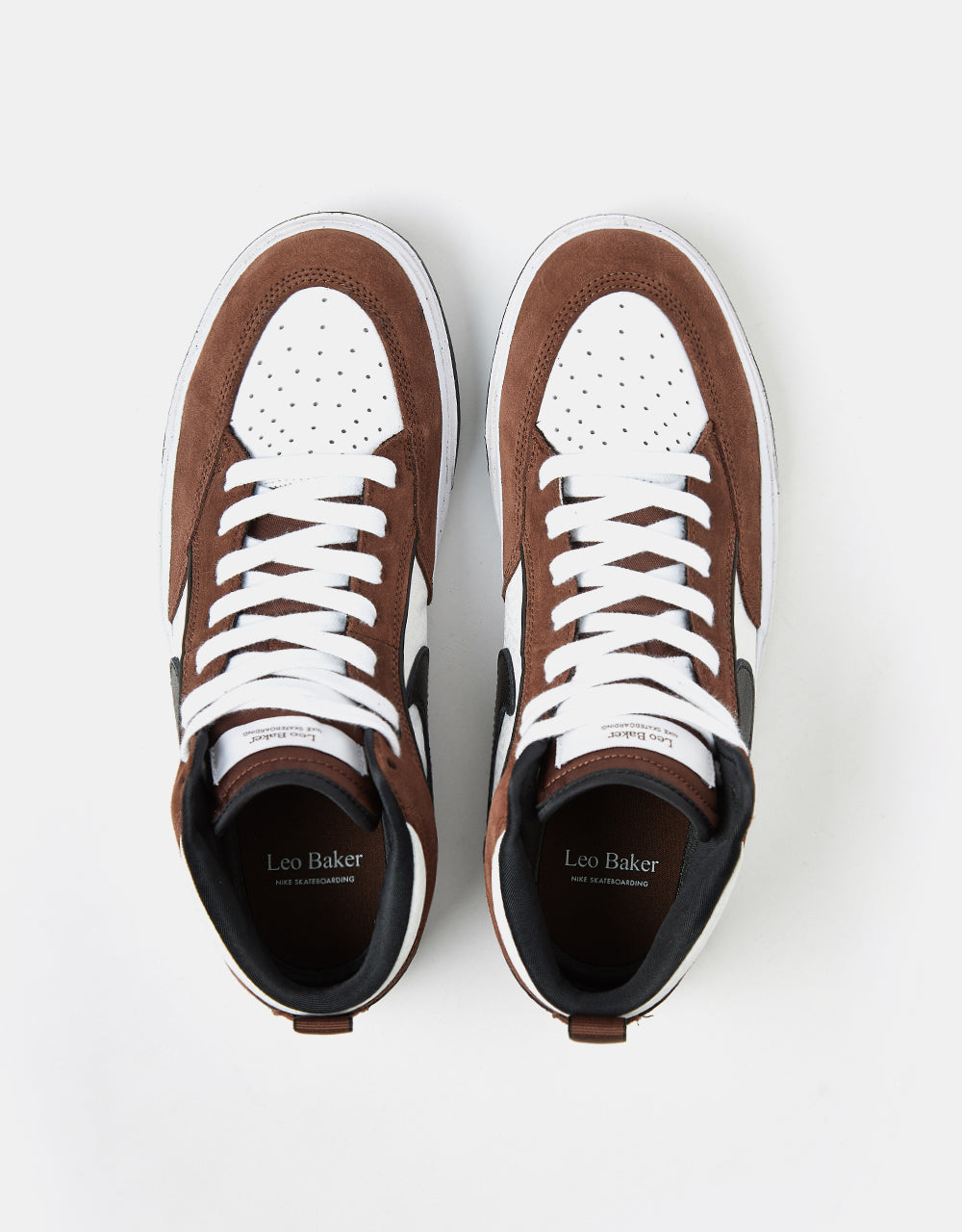 Nike SB React Leo Skate Shoes - Lt Chocolate/Black-White-Black-White-Black