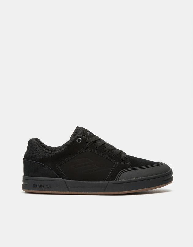 Emerica Heritic Skate Shoes - Black/Black