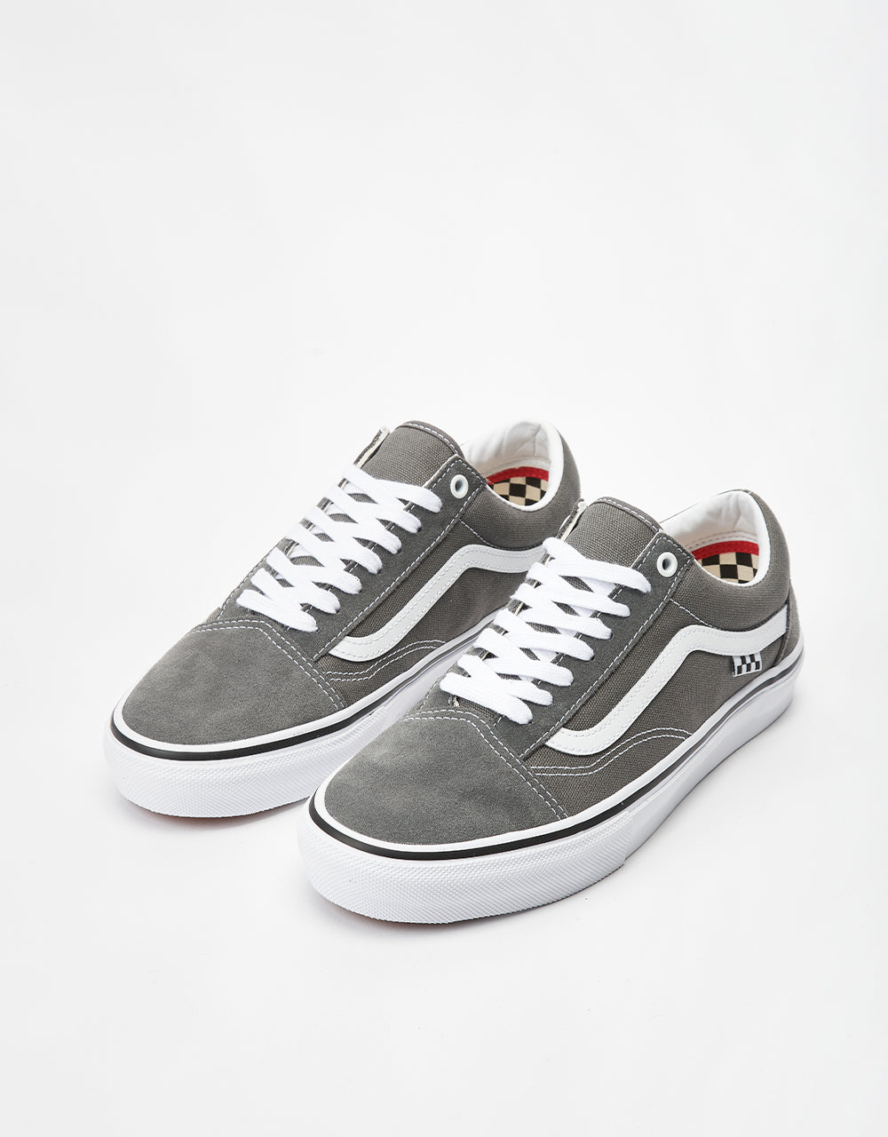 Vans Old Skool Skate Shoes - Pewter/White