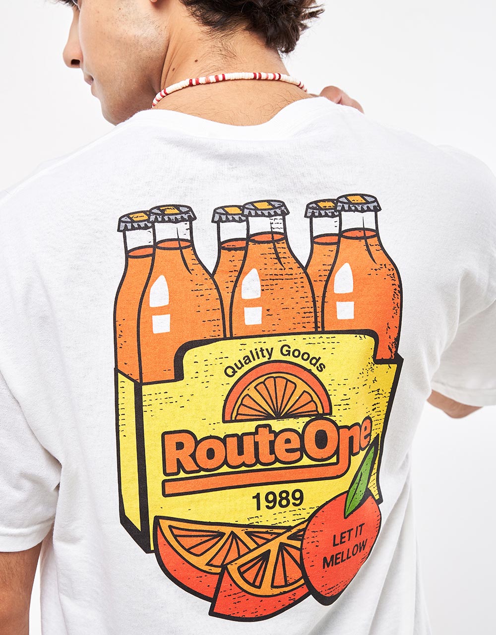 Route One Orange Soda T-Shirt - White
