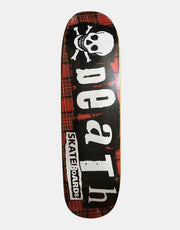 Death Punk Tartan Hybrid Shape Skateboard Deck - 8.9"