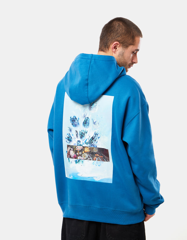 Nike SB Distorted Glimmer GFX Pullover Hoodie - Industrial Blue