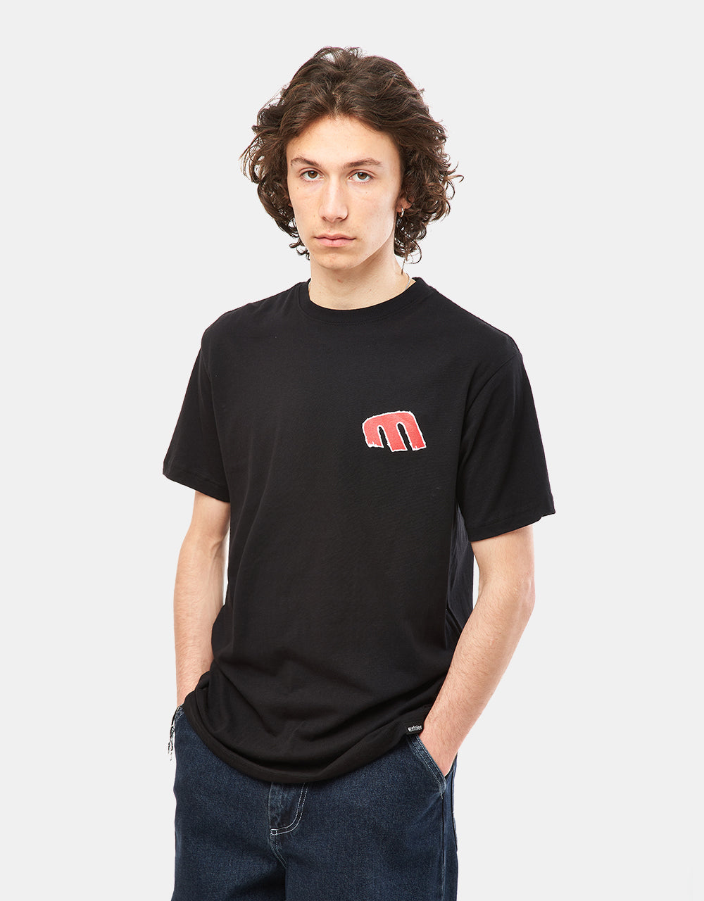 Etnies Rebel E T-Shirt - Black/Red