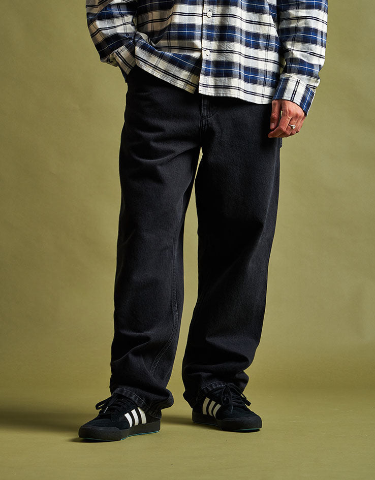 Carhartt WIP Single Knee Pant - Black (Stone Washed) | Route One