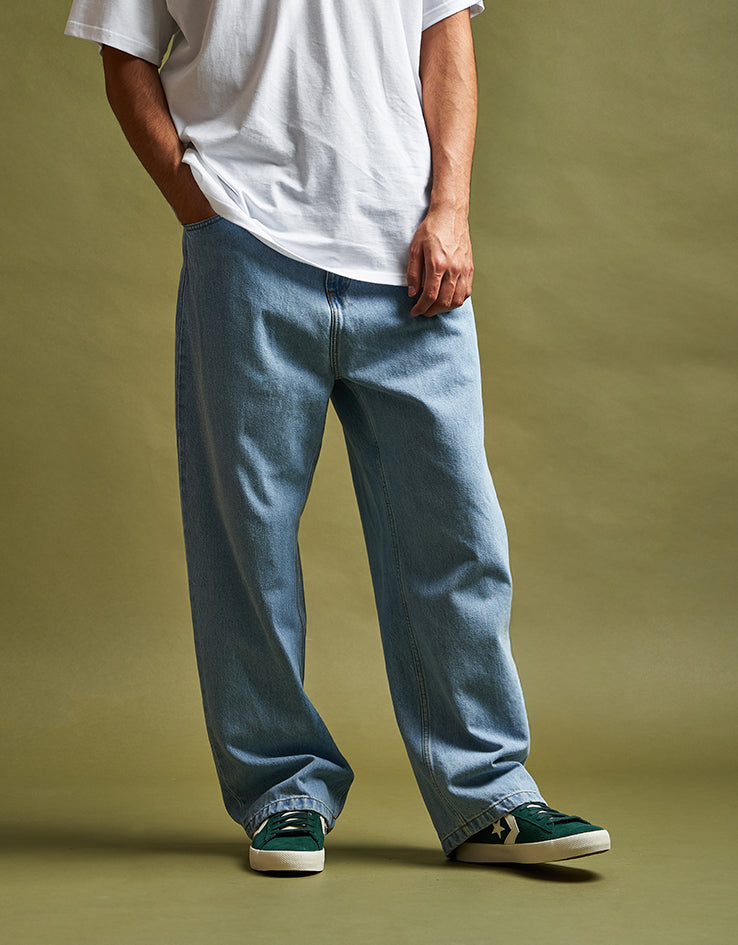 Carhartt WIP Brandon Pant - Blue (Heavy Stone Bleached) | Route One