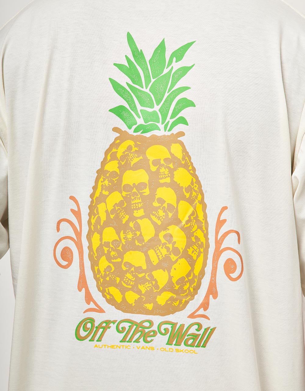Vans Pineapple Skull T-Shirt - Marshmallow