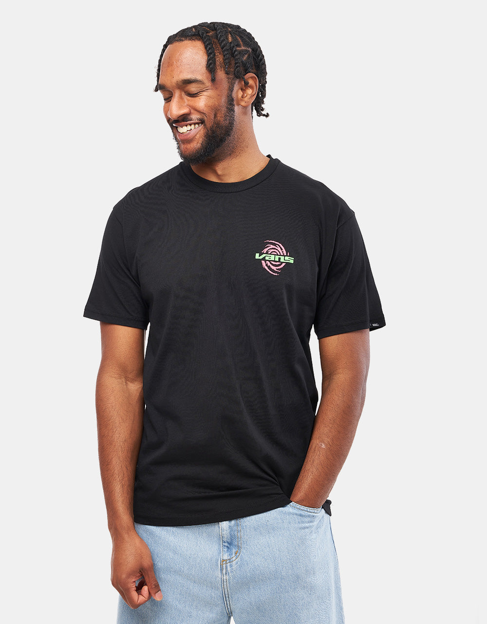Vans Wormhole Warped T-Shirt - Black